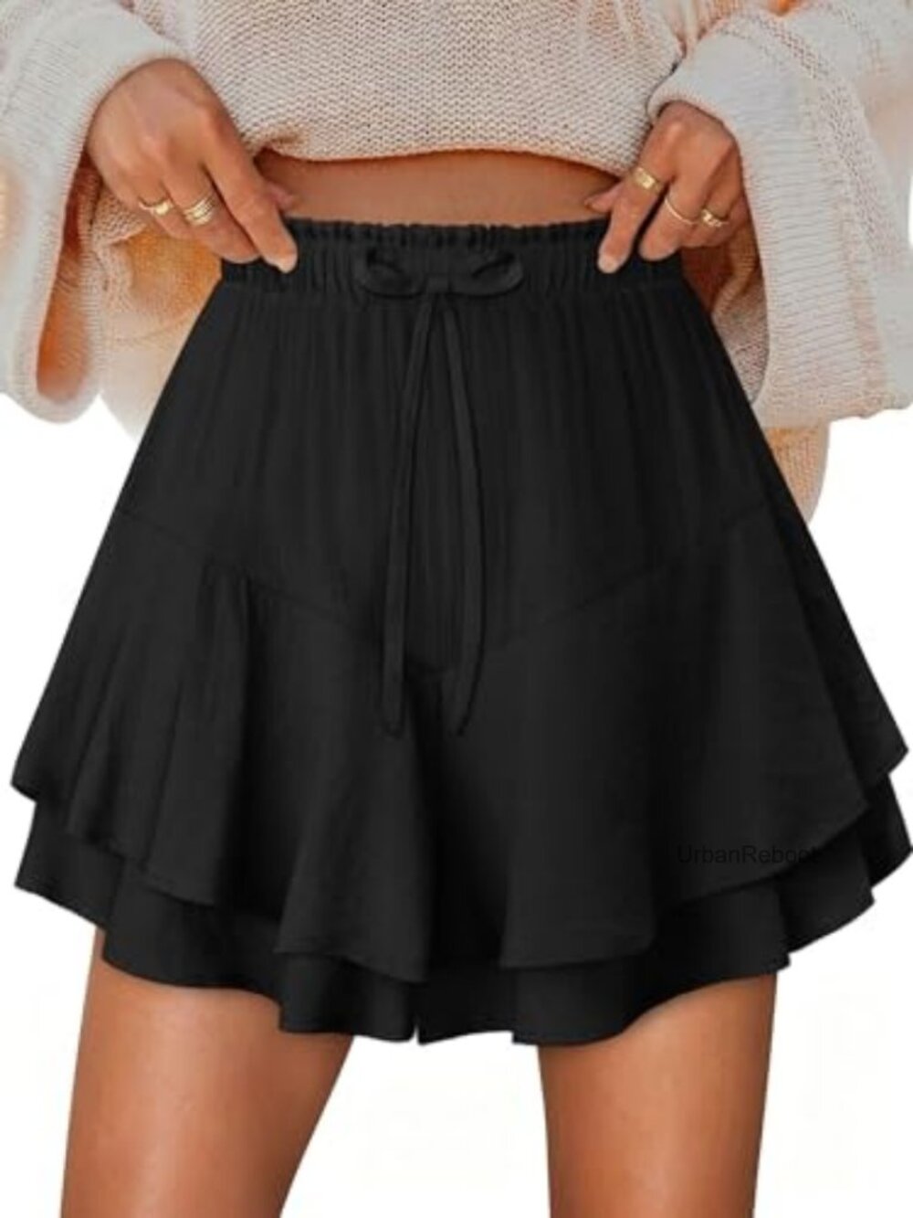 Women's Flowy Ruffle Skort Shorts Tennis Golf Athletic Skirt with Pockets